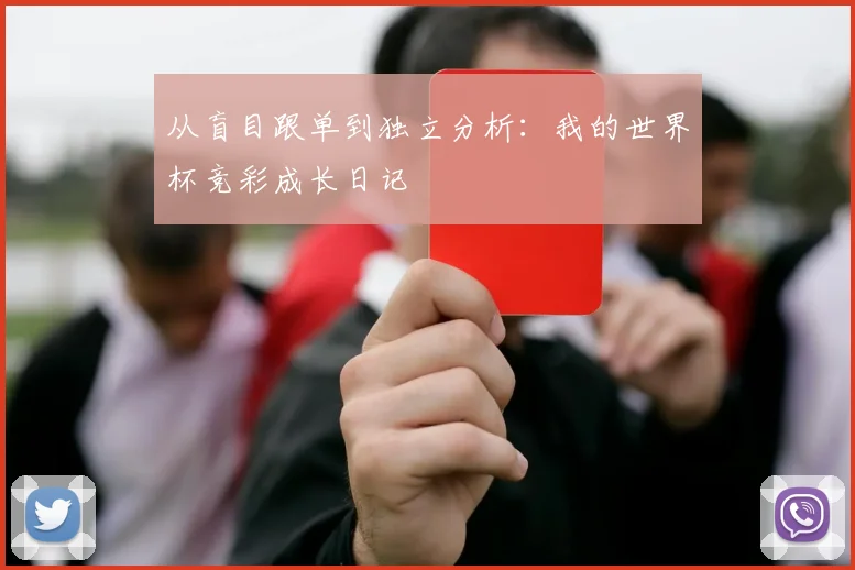 从盲目跟单到独立分析:我的世界杯竞彩成长日记
